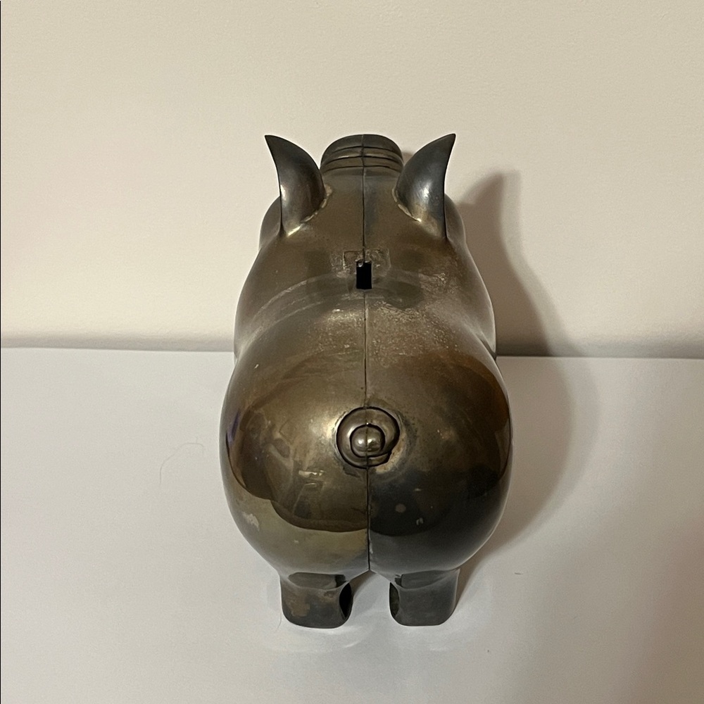 Godinger Silver Art Vintage Big Piggy Bank - Picture 6 of 10
